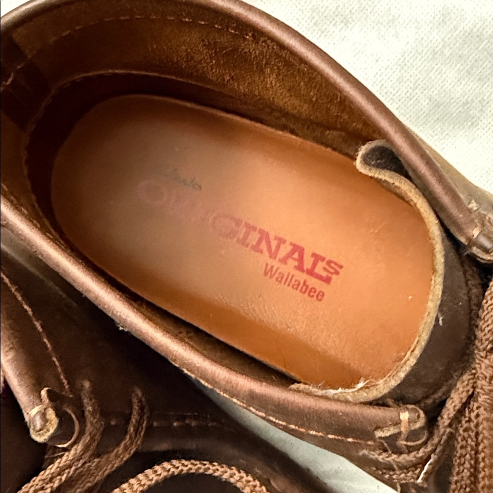 Clark’s original brown oil leather boot size 12 - Picture 2 of 5